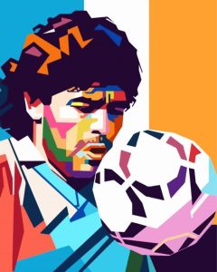 Diego Maradona Pop Art diamond painting